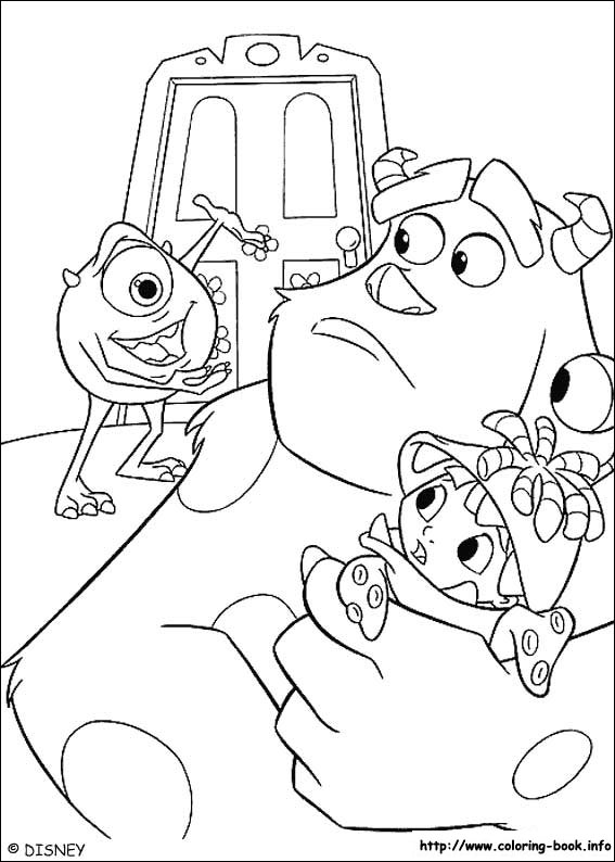 Monsters, inc. coloring picture